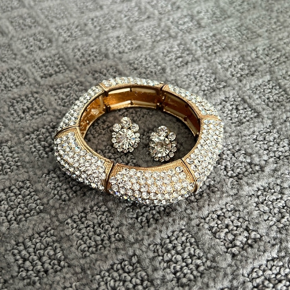 Earrings and Matching Bracelet